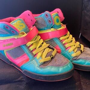 Used Osiris NYC 83 High-Top top skate  Sneakers - Neon colors